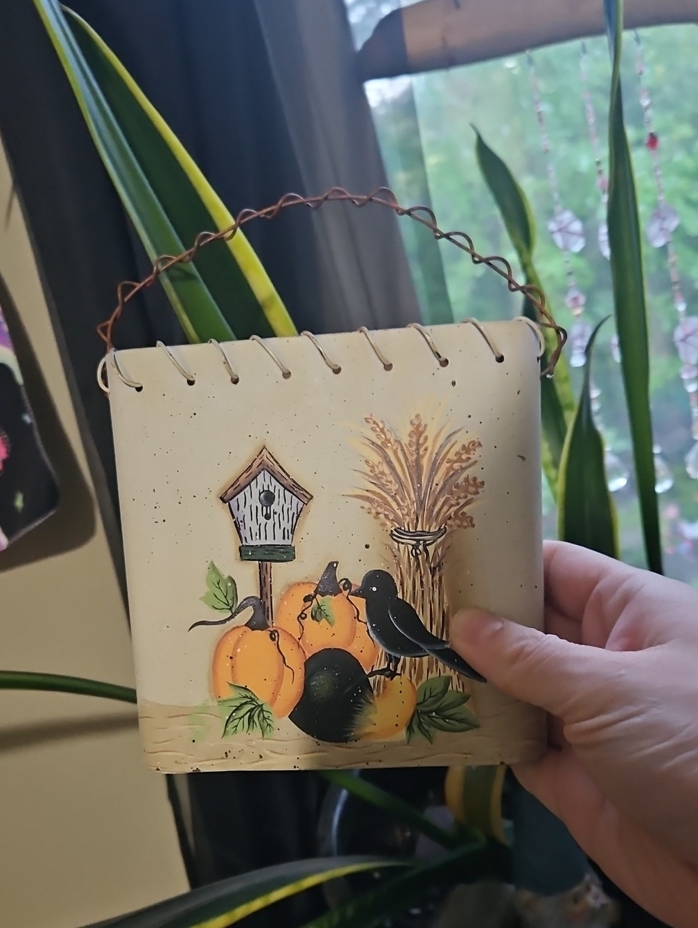 Vintage Fall Tin Hanging Decor